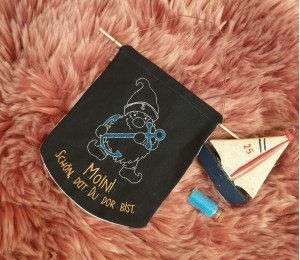 Stickdatei ITH - Seebär Gnom Wimpel "Kumm in"